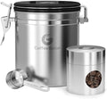 Coffee Gator Coffee Canister, 16oz Airtight Containers & Travel Jar by CoffeeGator