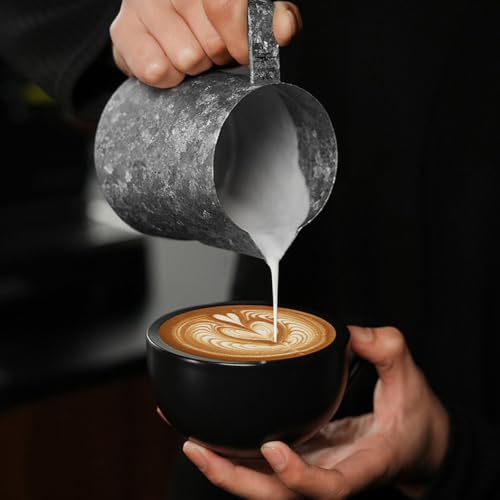 Stainless Steel Milk Frothing Pitcher 20oz/600ml - Espresso Steaming Pitcher for Cappuccino, Latte Art, Coffee Machine Accessories Milk Jugs Frother Cup, Pures Titaniumed - Image 5