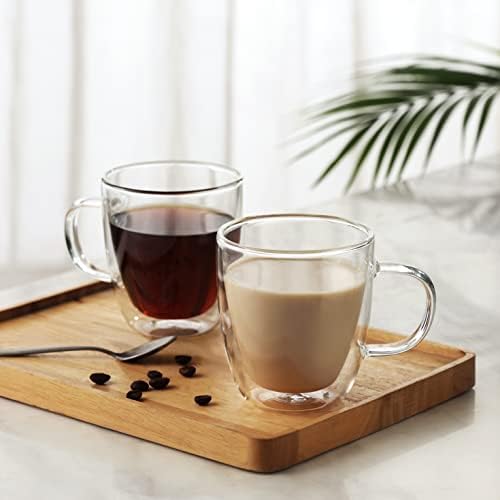 CNGLASS 17oz Double Wall Glass Coffee Mugs and 12oz Double Wall Glass Coffee Mugs - Image 7