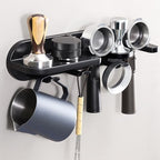 Coffee Portafilter Wall Mount Rack, Organizer Shelf for Drying Coffee Tools, for Home Kitchen Cafe Office Restaurant with Versatile Installation Options - Image 5