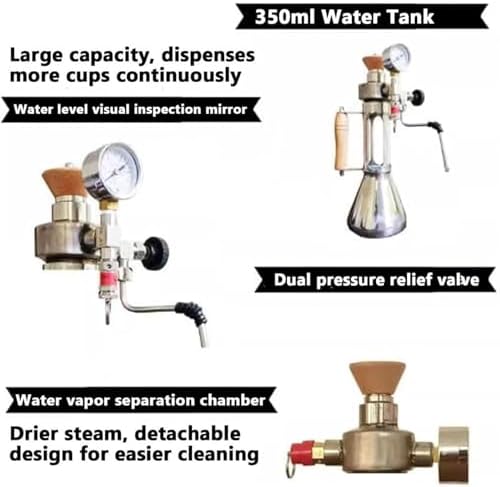 Milk Frother and Steamer, Portable Steam Milk Frother, Maximum Pressure 9 Bar, Suitable for Dairy and Plant-based Milk. - Image 3