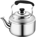 Teapot Kettle-Modern Gas Stainless Steel Whistling Tea Pot For Stovetop With Cool Grip Handle Quick Boil Kettle(5L) by Unknown
