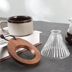 Coffee Filters Natural Coffee Filter Stand Cone Dripper Holder Tea Strainer Durable Home Gift Glass Funnel - Image 4