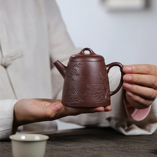 Tea Pots For Loose Tea Chinese Retro Classic Purple Clay Pot Home Office Teapot Retro Style Tea Set Suitable For Most Teas Tea Infuser Pot - Image 4