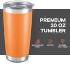 20 oz Tumbler with Lid Stainless Steel Insulated Tumblers Bulk Cups Mug - Image 2