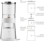 Ice Drip Coffee Maker, Cold Brew Drip Tower with Adjustable Dripper, 400ML Large Capacity and Serves 2-4 Cups Of Premium Cold Brew Coffee, Easy To Clean and Safe, for Home, Office and Travel - Image 2