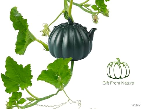 VICSKY Pumpkin Cast Iron Teapot - Small Halloween Tea Kettle Stovetop Safe - Image 5
