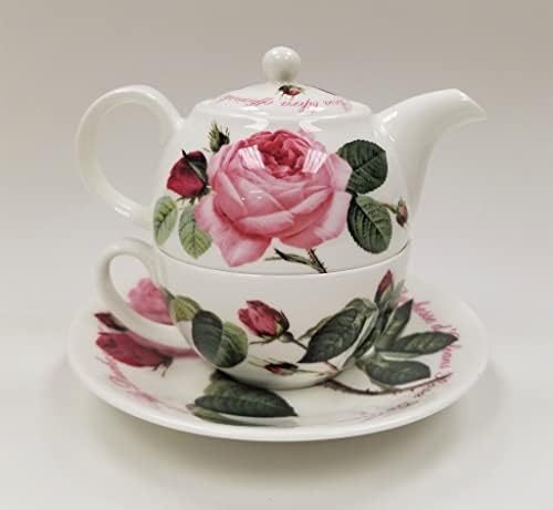 Roy Kirkham ER3004 Tea for One Teapot with Tea Cup and Saucer - Versailles by Roy+Kirkham