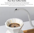 Gooseneck Kettle 600ml 304 Stainless Steel Wenge Handle - Image 5