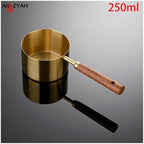 Wooden Handle Stainless Steel Coffee Measuring Spoon, 1/4Pcs - Image 3