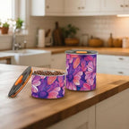 Peru Cantuta Beauty Flowers Designed Food Containers With Lids Stainless Steel Kitchen And Pantry Organization Stackable Push Button Food Storage Canisters - Image 7