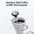 Stainless Steel Coffee Thermometer Probe Temperature Meter for Pot Milk Frothing Jug - Kitchen Measuring Tool for Cafe - Image 2