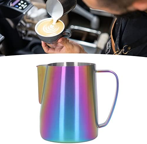 650ml 22oz 650ml Milk Frothing Pitcher, Stainless Steel Milk Frother Cup, Colorful Coffee Steaming Pitcher for Coffee Enthusiasts - Image 7