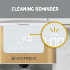 West Bend Timeless 12-Cup Programmable Coffee Maker with Brew Strength Selector for Hot and Iced Coffee, Includes 1-4 Cup Brew Option and Permanent Filter - Image 6