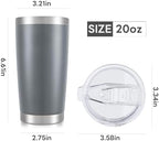 20 oz Tumbler with Lid Stainless Steel Insulated Tumblers Bulk Cups Mug - Image 7