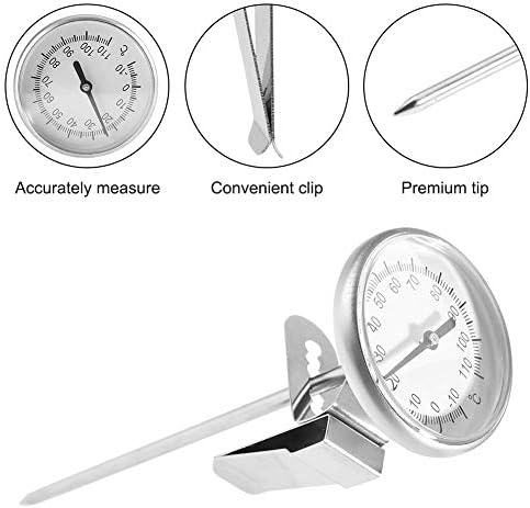 Instand Read 2-Inch Dial Thermometer,Best for The Coffee Drinks,Chocolate Milk Foam - Image 5