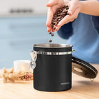 Mixpresso 16 Oz Coffee Canister, Stainless Steel Airtight Coffee Container, Ground Coffee Bean Storage with Date Tracker, Vacuum Sealed Espresso Airtight Container, Coffee Jar, Bundle With Black Color - Image 7