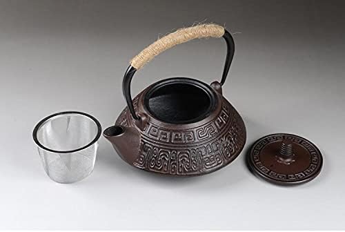 Cast Iron Tea Pot Set Japanese Teapot Tetsubin Kettle Drink Kungfu Tools Stainless Steel Sieve Tea Kettle 900Ml-As Shown,As Shown - Image 3