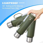 Insulated Vacuum Thermo Bottle 1500ml/50.7oz with Cup Stainless Steel Coffee Bottles for Hot and Cold Drink Water Flask.(Silver, with Handle, 1500ml) - Image 4