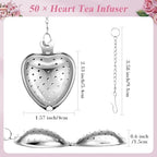 Qinyoung 50 Sets Bridal Shower Tea Party Favors for Guests, Silver - Image 3