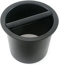 Espresso Parts Open Bottom Barista Knockbox ABS Plastic, BPA-Free, 6" Round, Black by EspressoParts