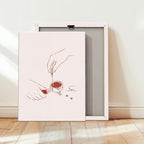 Espresso Barista Canvas Wall Art Framed Minimalist Coffee Line Painting - Image 2