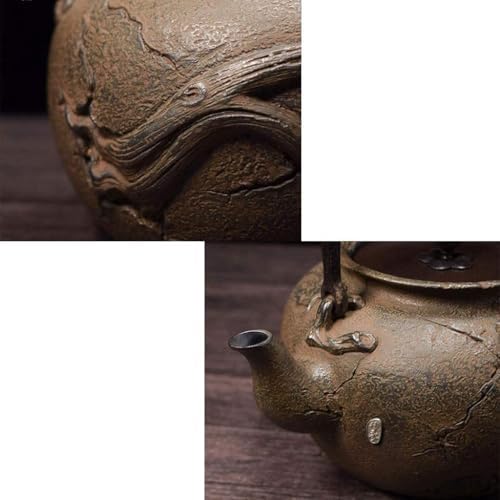 Cast Iron Tetsubin Teapot 1400ml Japanese Handmade Retro Tea Kettle, Easy-Pour Small Tea Maker For Home & Office - Image 3