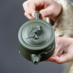 Tea Pots For Loose Tea Retro Purple Clay Pot Handmade Teapot Home Living Room Kung Fu Tea Set Office Desktop Teapot Tea Infuser Pot - Image 4