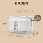 Haden Dorset 2 Slice Extra Wide Slot Toaster, Cool Touch Exterior, Ivory - Image 4