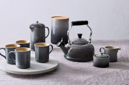 Le Creuset Stoneware Vancouver Mug, Set of 4, 14 oz. each, Oyster - Image 5