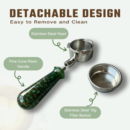 54mm Bottomless Portafilter for Breville, 3-Ear with 18g Basket - Image 5