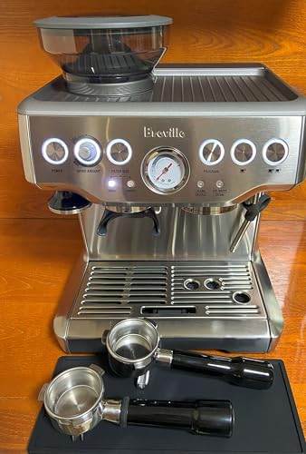 54mm Double Spout Portafilter - Compatible with Breville Barista Express, Bambino, Infuser, Duo Espresso Machines - Double Shot Filter Basket - Plastic - Image 5