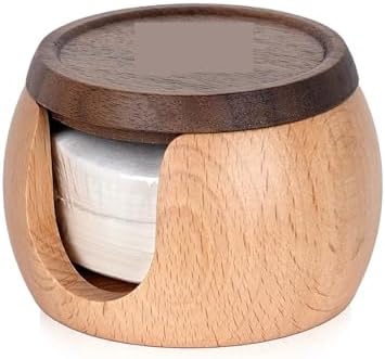 Compatible for IKAPE Espresso Wooden Box with 200Pcs Paper Filters, Puck Screen Paper Filters Fit 51mm 54mm 58mm Portafilter Baskets for Home Espresso Making(54MM) by Unknown