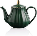 Sweejar 28FLOZ Royal Teapot with Infuser,Porcelain Tea Pot(Jade) by Sweejarco1949