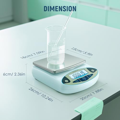 Antstone Lab Scale 6000g x 0.01g Digital Gram Scale Analytical Balance - Image 6