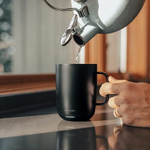 Ember Temperature Control App-Enabled Smart Mug 2, 10 oz with Zulay Milk Frother and Signature Cloth - Image 6