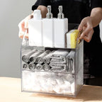Clear Kitchen and Pantry Organizer with Drawers, Plastic - Image 4
