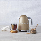 SMEG KLF03 Electric Kettle 1.7L (7 Cup), Retro Hot Water Boiler for Tea & Coffee, Fast Boiling, Auto Shut-Off, Soft Open Lid, 360° Swivel Base Countertop Kettle – Matte Champagne - Image 5