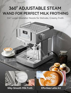 SUMSATY 20 Bar Espresso Machine Stainless Steel with Powerful Milk Frother - Image 5