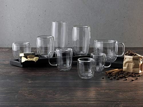 Zwilling 39500-113 Double Wall Glass Cappuccino 15.2 fl oz (450 ml), Set of 2, Tumbler, Insulated, Cold and Heat Retention, Double Wall Construction, Mug, Cup, Microwave Safe - Image 4