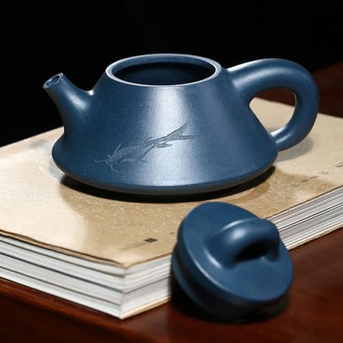 Tea Pots For Loose Tea Traditional Purple Clay Teapot, Raw Mineral Clear Cement Teapot, Hexagonal Creative Pot-shaped Kung Fu Tea Set And Drinkware Tea Infuser Pot - Image 3