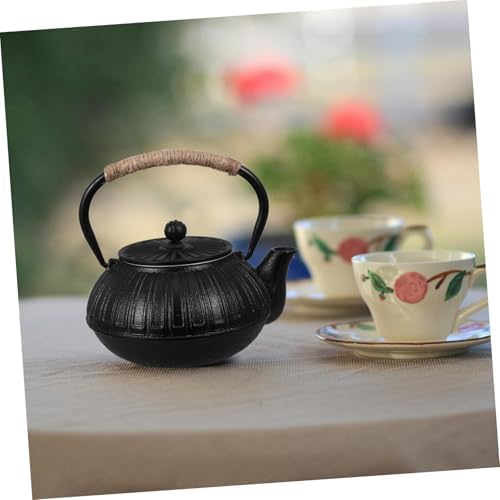 Cast Iron Teapot for Brewing Water 600ml with Tea Filter - Image 4