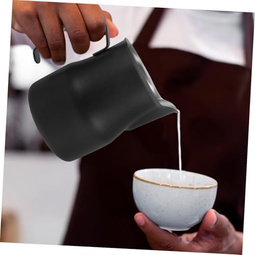 HOMSFOU 4pcs Espresso Frothing Pitcher Stainless Steel Frother Cup for Latte Art Capacity Multi-use Steamer Jug Coffee Tool - Image 4