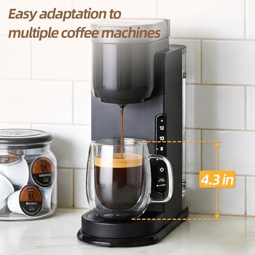 12 OZ Glass Coffee Mug Pack of 4 - Image 6