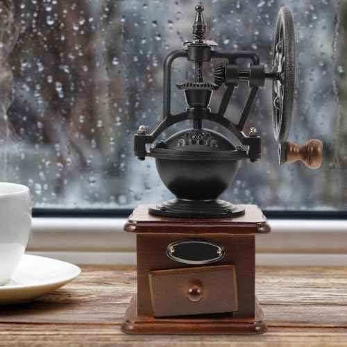 ABOOFAN Manual Coffee Whole Bean Grinder Hand Crank Burr Mill Vintage Style Bean Hand Grinder for Kitchen - Image 4