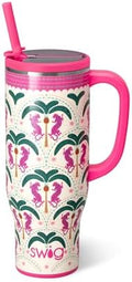 Swig Life 30oz Leakproof To-Go Tumbler with Handle, Palm Royale by SwigLife