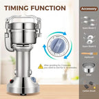 LEEVOT Grain Mill 150g Commercial Spice Grinder Electric 650W Stainless Steel Pulverizer Dry Grinder for Grinding Wheat, Oats, Corn, Pepper, and Coffee Beans – Grinders for Kitchen. - Image 3