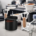 YARNOW Espresso Grind Waste Bin Stainless Steel Knock Box Set - Image 3