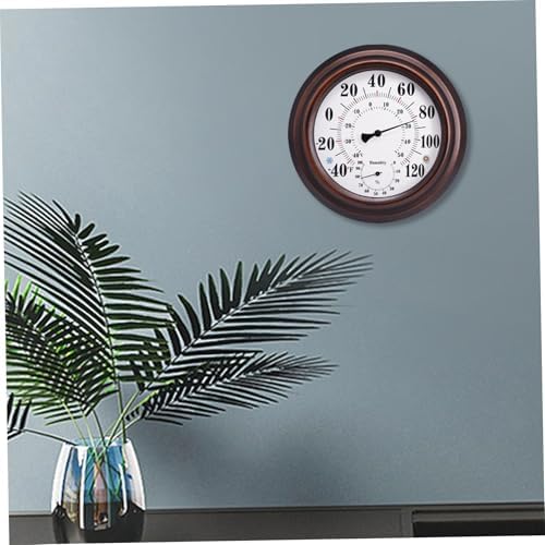 Temperature and Humidity Monitor, Wall Thermometer Indoor, 8 inch Vintage Temperature and Humidity Monitor for Living Room - Image 6
