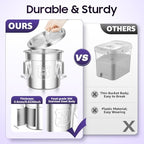 Stainless Steel Metal Food Storage Containers & Jars with Lids Lock Clips，Airtight Canister for Coffee Bean Flour Sugar Storage Containers (12, Liters) - Image 7